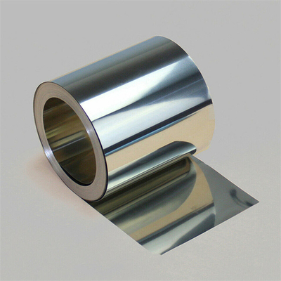 φύλλο αλουμινίου 0.04mm ανοξείδωτου 304 316 σπείρα λουρίδων ανοξείδωτου 0.05mm